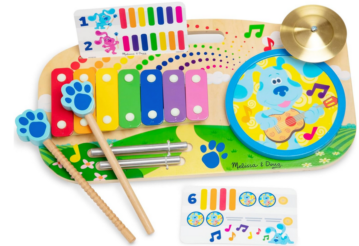 Melissa & Doug Blues Clues & You! Wooden Music Maker Board (5 Instruments)