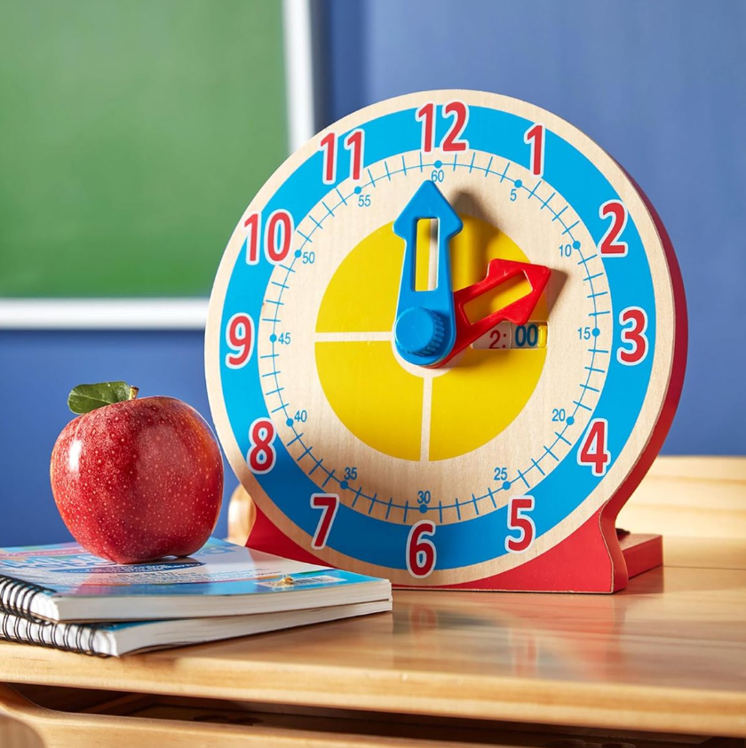 Melissa & Doug Turn & Tell Wooden Clock