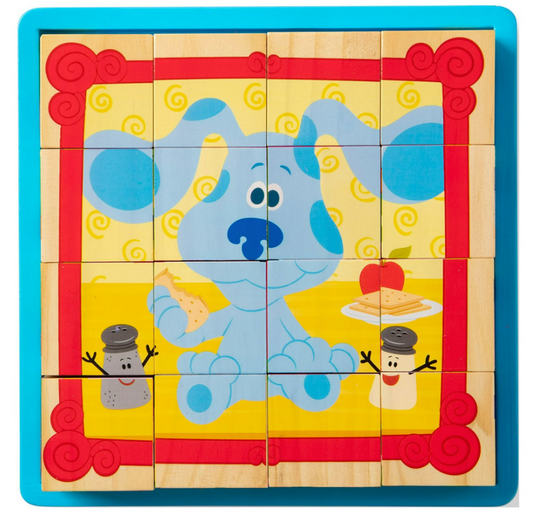 Melissa & Doug Blues Clues & You! Wooden Cube Puzzle (16 Piece)