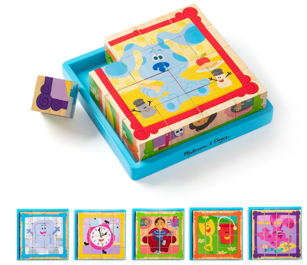 Melissa & Doug Blues Clues & You! Wooden Cube Puzzle (16 Piece)