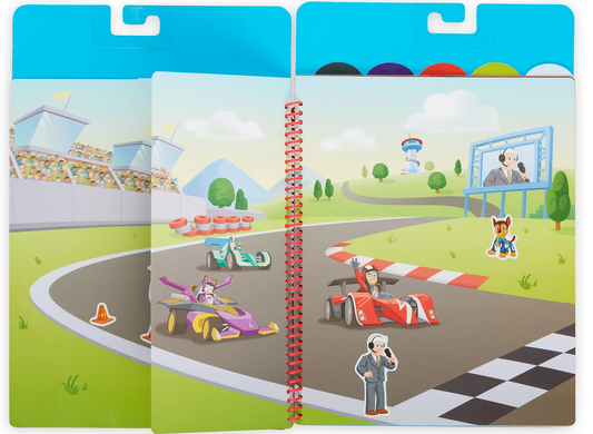 Melissa & Doug Paw Patrol Restickable Stickers Flip-Flap Pad - Missions