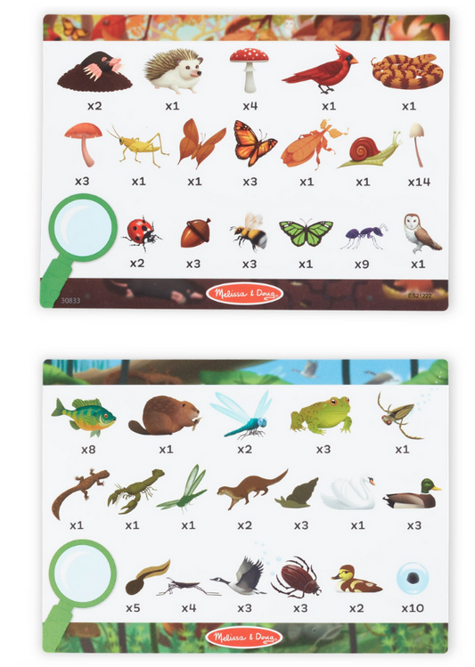 Melissa & Doug Let's Explore Double-Sided Seek & Find Puzzle (48 Piece)