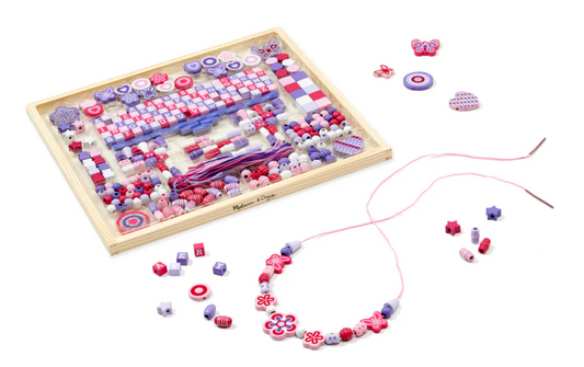 Melissa & Doug Created by Me! Sparkle & Shimmer Wooden Bead Kit (340 Beads)