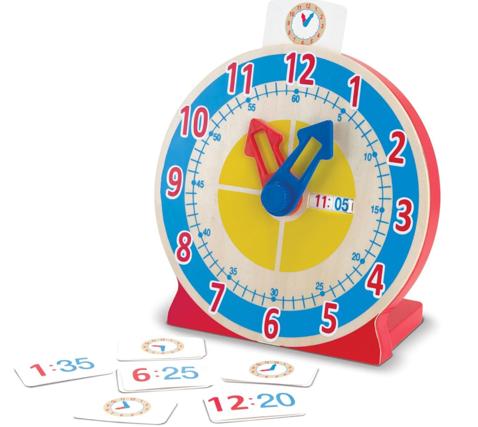 Melissa & Doug Turn & Tell Wooden Clock