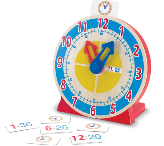 Melissa & Doug Turn & Tell Wooden Clock