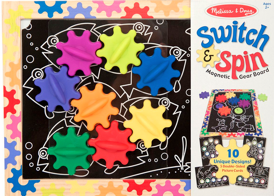 Melissa & Doug Switch & Spin Magnetic Gear Board