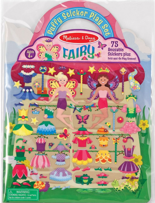 Melissa & Doug Puffy Sticker Play Set - Fairy (75 Reusable Stickers)