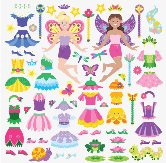 Melissa & Doug Puffy Sticker Play Set - Fairy (75 Reusable Stickers)