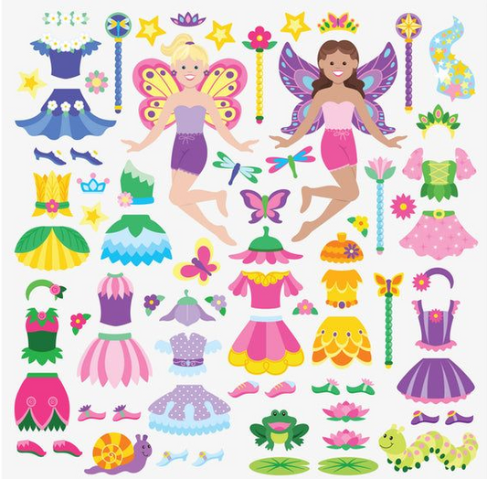 Melissa & Doug Puffy Sticker Play Set - Fairy (75 Reusable Stickers)