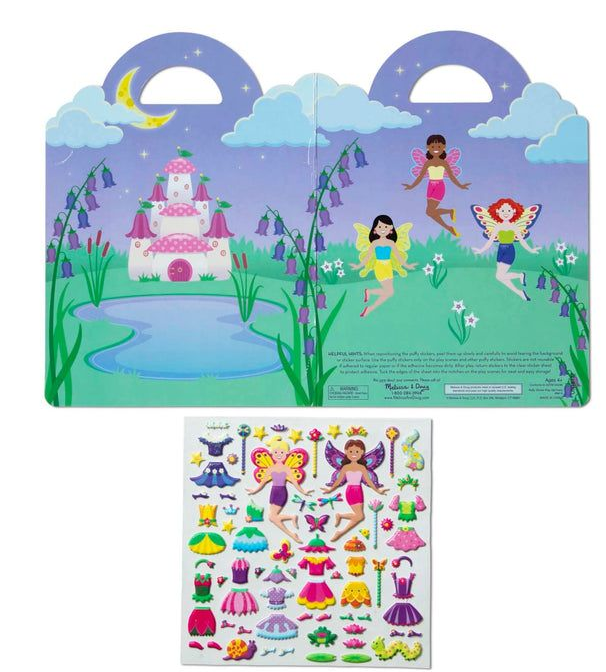 Melissa & Doug Puffy Sticker Play Set - Fairy (75 Reusable Stickers)