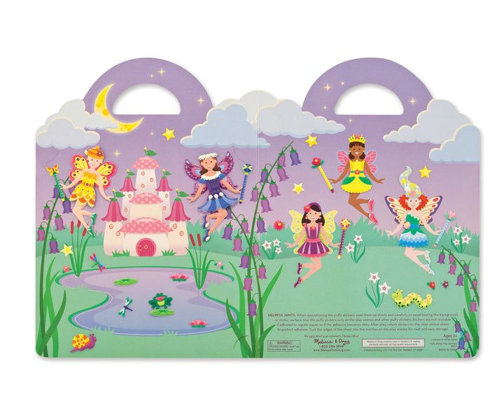 Melissa & Doug Puffy Sticker Play Set - Fairy (75 Reusable Stickers)