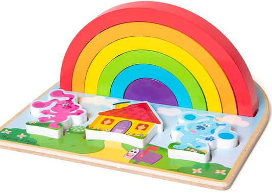 Melissa & Doug Blues Clues & You! Wooden Rainbow Stacking Set (9 Piece)