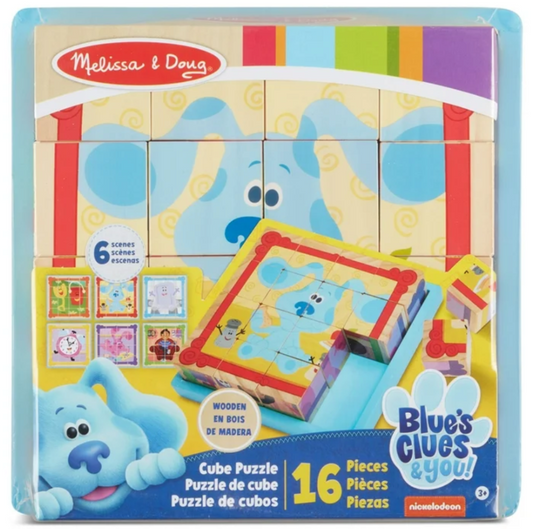 Melissa & Doug Blues Clues & You! Wooden Cube Puzzle (16 Piece)