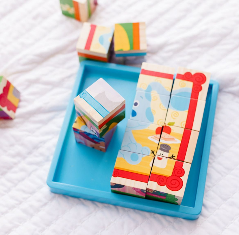 Melissa & Doug Blues Clues & You! Wooden Cube Puzzle (16 Piece)