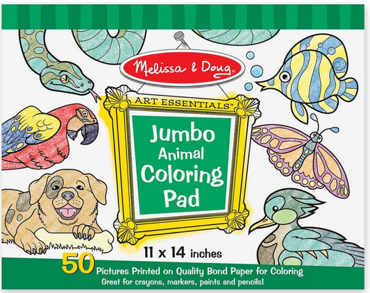 Melissa & Doug Jumbo Colouring Pad (Extra Large Art Pad) - Animals