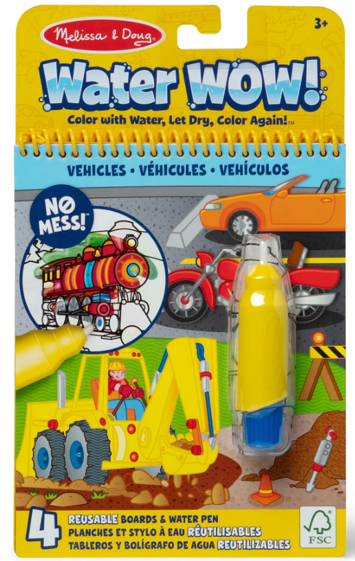 Melissa & Doug On the Go Water Wow! Water-Reveal Pad - Vehicles