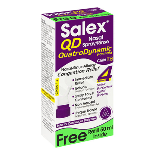 Salex QD Child Nasal Spray Rinse 50ml - 1year+