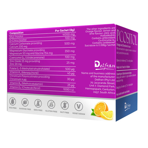 PCOSITOL - 30 Sachets (Orange and Lime)
