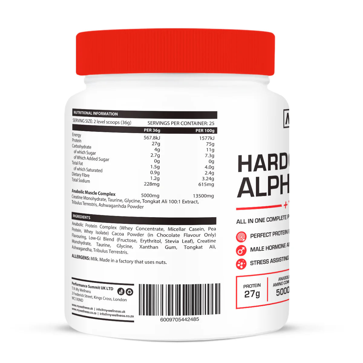 Hardcore Alpha Whey Protein 900g