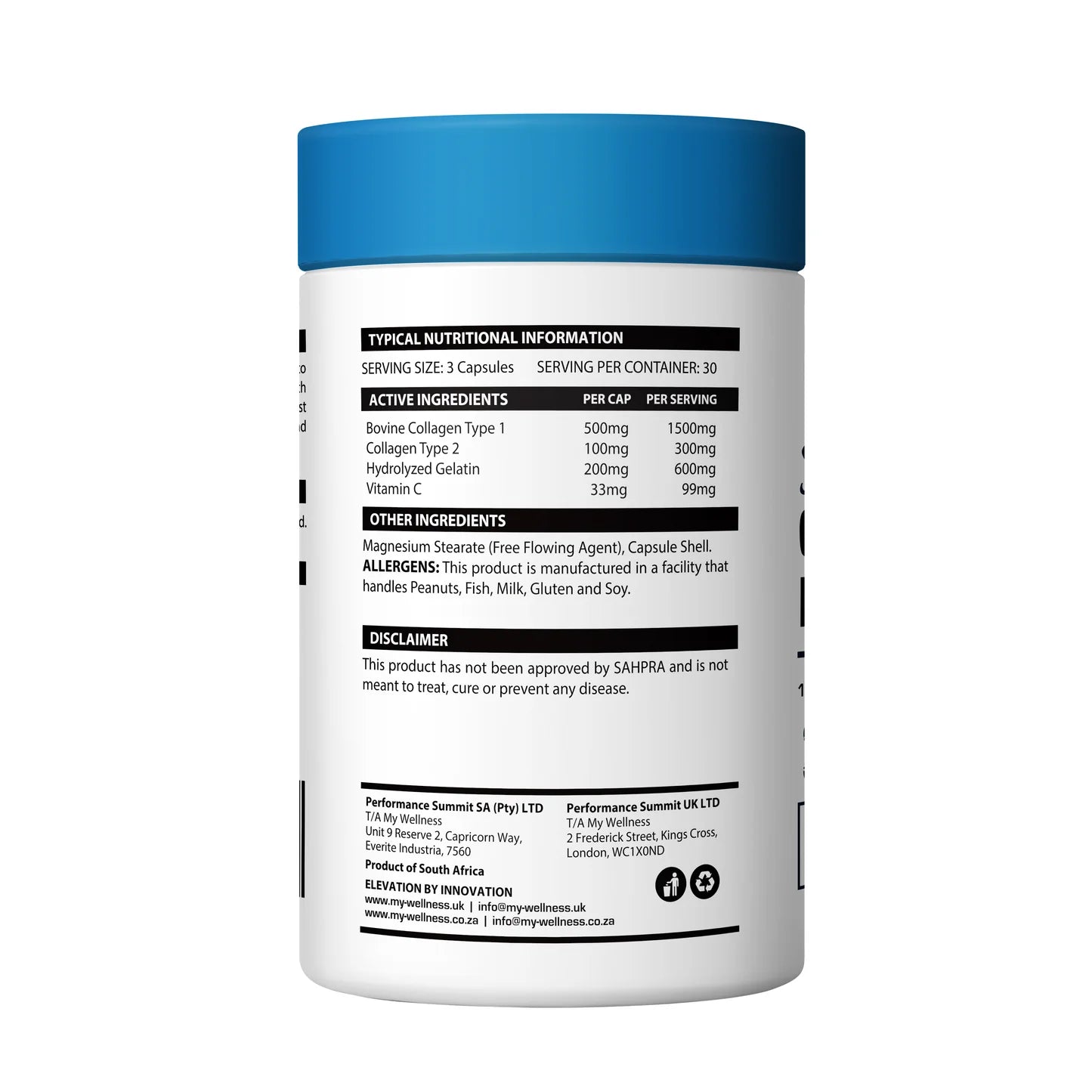 Super Collagen Peptides 90 Gelatine Capsules