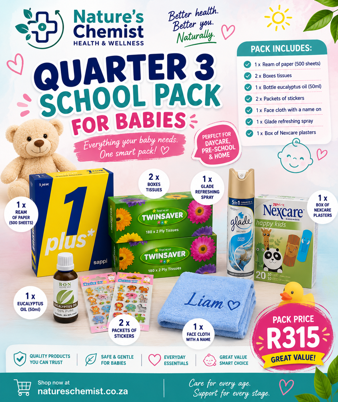 Raasbekkies - Quarter 3 Pack - BABIES + Toddler 1