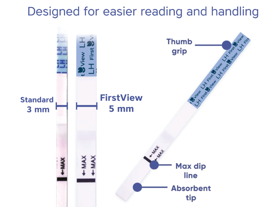 FirstView 5mm Extra-Wide Ovulation Test Strips - 10 Tests