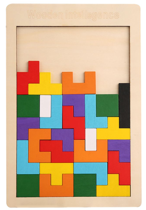 Educational Wooden Russia Puzzles Blocks Toy for All Ages Challenge