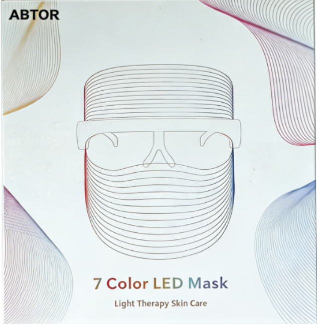 7-Colour Light Therapy Facial Tool, One Size Fits All - White