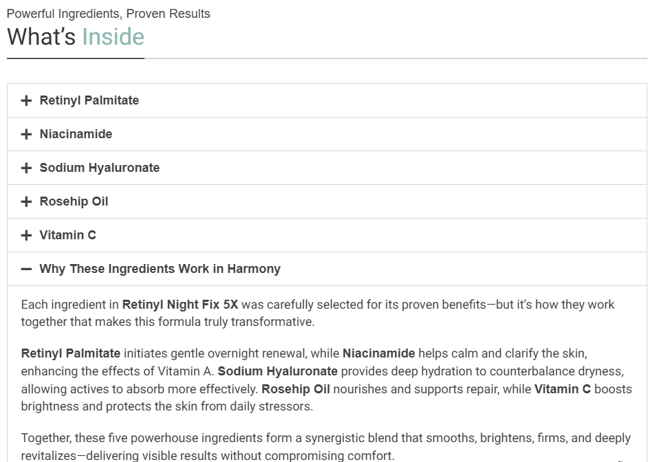 Retinyl Night Fix 5X 50ml