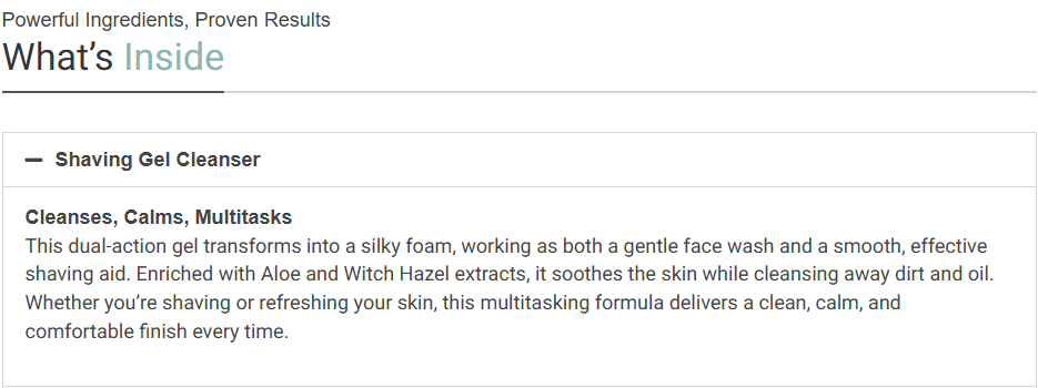 HIS – Simplified Skin Care Routine