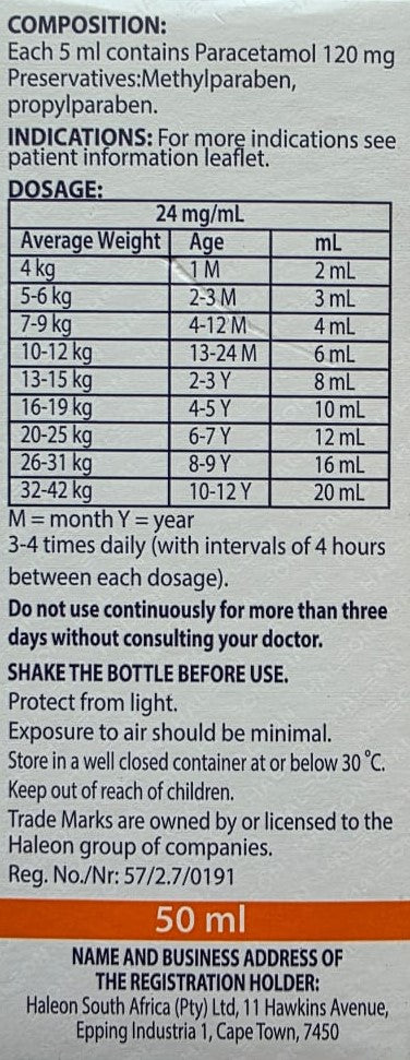 Calpol Pediatric Syrup - 50ml