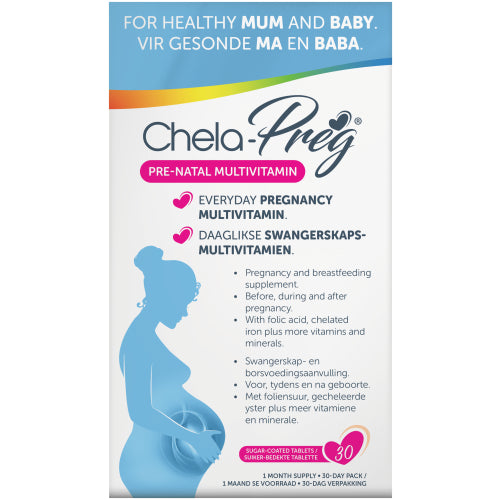 Chela-Preg Pre-Natal 30 Tablets